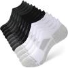 imageBAMBOO COOL Mens NoShow Socks Low Cut Breathable MoistureWicking Socks Non Slip Running Workout casual 6 PacksBlack2 black and Grey2 white2