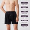 imageBAMBOO COOL Mens Boxers Short Classic Fit Soft Casual Underwear Loose Breathable Boxer Shorts for MenBblack3pack