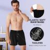 imageBAMBOO COOL Mens Boxers Short Classic Fit Soft Casual Underwear Loose Breathable Boxer Shorts for MenBblack3pack