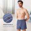 imageBAMBOO COOL Mens Boxers Short Classic Fit Soft Casual Underwear Loose Breathable Boxer Shorts for MenCblack Grey  Blue  Blue Stripe  Black Stripe  Black5pack