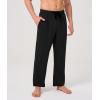 imageBAMBOO COOL Mens Pajamas Bottoms Pajama Pants for Men Lounge Sleep Bottom Pj Pant Soft Comfy Sleepwear with PocketsBblack  Grey2 Pack