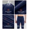imageMens Heavyweight Thermal Underwear Long Johns Bottom with Soft Wool Lining Warm Base Layer Pants for Cold WeatherBlack1navy Blue1
