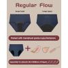 imageBAMBOO COOL Womens Period Underwear High Waisted Leakproof Postpartum Maternity Panties Soft Breathable Absorbent3 PackHeavy Flow D3pack