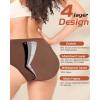 imageBAMBOO COOL Womens Period Underwear High Waisted Leakproof Postpartum Maternity Panties Soft Breathable Absorbent3 PackLight Flow F3pack