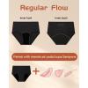 imageBAMBOO COOL Womens Period Underwear High Waisted Leakproof Postpartum Maternity Panties Soft Breathable Absorbent3 PackLight Flow G3pack