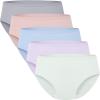 imageBAMBOO COOL Womens Underwear Breathable Mesh MoistureWicking Briefs Soft ampamp Lightweight PantiesMulticolor E5pack