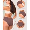 imageBAMBOO COOL Womens Underwear Mid Waisted Brief Ladies Seamless Panties Moisture Wicking Stretchy Full CoverageMulticolor6packg
