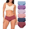 imageBAMBOO COOL Womens Underwear Soft Panties for Women Full Coverage Ladies Underpants Full Coverage Briefs6 PackMulticolor G6pack