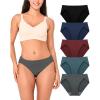 imageBAMBOO COOL Womens Underwear High Cut Briefs Breathable MoistureWicking Hipster Ladies Panties 5PackMulticolor E5pack