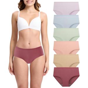 imageBAMBOO COOL Womens Underwear Breathable Mesh MoistureWicking Briefs Soft ampamp Lightweight PantiesMulticolor B6pack