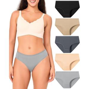 imageBAMBOO COOL Womens Underwear Briefs for Women Lightweight Ladies Panties MoistureWicking Stretchy Soft Breathable 5packMulticolor5packi