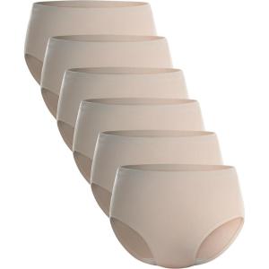 imageBAMBOO COOL Womens Underwear Soft Panties for Women Full Coverage Ladies Underpants Full Coverage Briefs6 PackMulticolor B6pack