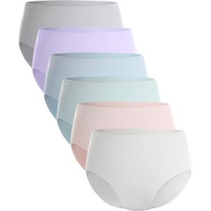 imageBAMBOO COOL Womens Underwear Soft Panties for Women Full Coverage Ladies Underpants Full Coverage Briefs6 PackMulticolor D6pack