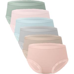 imageBAMBOO COOL Womens Underwear Soft Panties for Women Full Coverage Ladies Underpants Full Coverage Briefs6 PackMulticolor F6pack