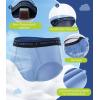 imageBAMBOO COOL Boys Briefs Underwear 218 Years TagFree Breathable MoistureWicking Bamboo Underwear 6 Pack6ablack1 grey2 blue3