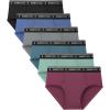 imageBAMBOO COOL Boys Briefs Underwear 218 Years TagFree Breathable MoistureWicking Bamboo Underwear 6 Pack6bblack red grey blue green2