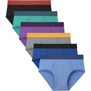 imageBAMBOO COOL Boys Briefs Underwear 218 Years TagFree Breathable MoistureWicking Bamboo Underwear 6 Pack6adark Blue  Cyan  Black  Violet  Cinerous  Ocean Blue