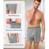 imageBAMBOO COOL Soft Mens Boxer Shorts 3 PackSilk Feeling Underwear for men with Button FlyBreathable Loose Fit BoxersAmulticolor 3pack