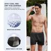 imageBAMBOO COOL Soft Mens Boxer Shorts 3 PackSilk Feeling Underwear for men with Button FlyBreathable Loose Fit BoxersAmulticolor3 Pack