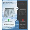 imageBAMBOO COOL Soft Mens Boxer Shorts 3 PackSilk Feeling Underwear for men with Button FlyBreathable Loose Fit BoxersBmulticolor 3pack