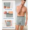 imageBAMBOO COOL Soft Mens Boxer Shorts 3 PackSilk Feeling Underwear for men with Button FlyBreathable Loose Fit BoxersBmulticolor 3pack