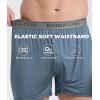 imageBAMBOO COOL Soft Mens Boxer Shorts 3 PackSilk Feeling Underwear for men with Button FlyBreathable Loose Fit BoxersBmulticolor3 Pack