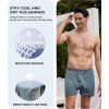imageBAMBOO COOL Soft Mens Boxer Shorts 3 PackSilk Feeling Underwear for men with Button FlyBreathable Loose Fit BoxersBmulticolor3 Pack