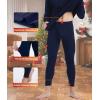 imageBAMBOO COOL Mens Thermal Underwear with Soft Fleece Lined Base Layer Cold Weather Top Bottom Gift SetNavy Blue1