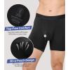 imageBAMBOO COOL Mens Underwear Ultra Soft ampamp Breathable Boxer Briefs Moisture Wicking Tagless 3D Pouch 4 Pack03black4 Pack