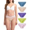 imageBAMBOO COOL Womens Underwear Soft Bikini High Cut Panties Stretch Moisture Wicking Panties for Women 5PackMulticoloured E5pack