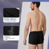 imageBAMBOO COOL Mens Underwear Trunks for Man Soft Waistband Openfly Support Briefs3 or 4 pack07black4 Pack