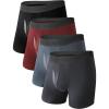 03-dark Gray/Garnet Red/Black/Steel Gray(4 Pack)